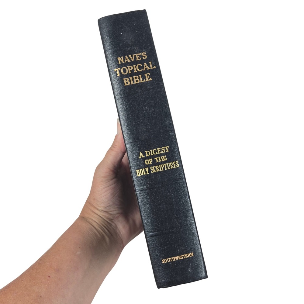 Southwestern Nave's Topical Bible Digest Holy Scriptures Black Bonded Leather 62